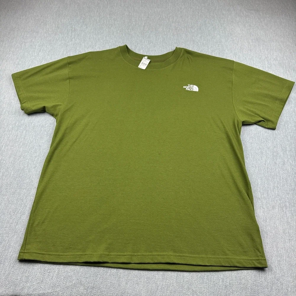 The North Face T Shirt Mens XL Green Short-Sleeve Evolution Box Fit Tee NWT